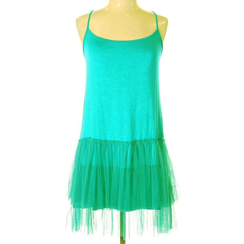 Rancho Estancia Stretch Knit Dress with Tulle